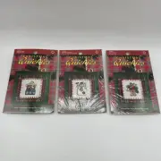 Lot of 3 Christmas Quickies Cross Stitch Ornament Kits Leisure Arts - New Sealed