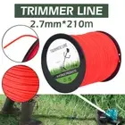 2.7mm*210m Trimmer Line Round Nylon Heavy Duty Grass Brushcutter Strimmer Red