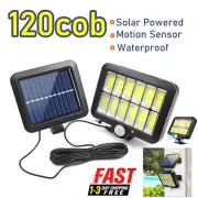 Solar Motion Sensor Light 1200000lm, IP65 Waterproof Outdoor Security Flood Lamp