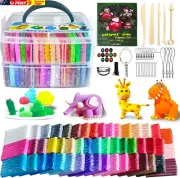 Polymer Clay 50 Colors, Modeling Clays for Kids DIY Starter Kits, Oven Baking wi