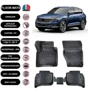 Floor Mats Liner Fit Volkswagen Touareg (2018-2023) Waterproof 4D Black xpcs (for: Volkswagen)
