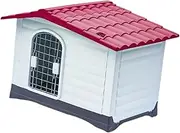 STARTIST Dog House Outdoor Dog Cage Large Fence Weatherproof Easy Assembly Easy Clean Dog Crate Pet Kennel for Small Medium Large Dogs, Red