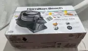 Hamilton Beach 26201 Double 7" Round Belgian Waffle Maker - Black