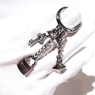 Michael Kors 水鑽鑰匙、鎖頭設計鑰匙圈-銀色 # 35F8SKCK7U (5折)