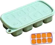 Tray - Flexible Silicone Tray for Freezer, Easy Release Tray | Portable Large Ice Maker for Whiskey and Cocktail, Reusable Tray for Smoothies and Drinks