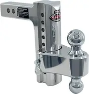 Trimax, TRZ8ULTRP, 8" Drop/Rise Razor Ultra RP Aluminum Adjustable Hitch, Fits 2" Receivers