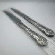 REED & BARTON 18/10 Stainless Flatware 9 5/8" RENAISSANCE Set Of 2 Dinner Knives