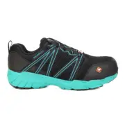 Merrell Women's Fullbench Superlite Black/Teal Alloy Toe CSA Work Shoes J17548