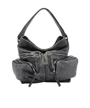 Vic Matie Bags Grey Shoulder Bag One size Black