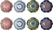 Ceramic Dip Mini Bowls 8 PCS 3.3 Inch Soy Sauce Dish Side Dish Bowls for Charcuterie Condiment Dessert BBQ Sushi Sauce Side Dish Ketchup