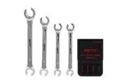 4Pcs Flare Nut Wrench Set Offset End Spanner Metric Fuel Tube Hose Transmission