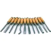 12 Pc Wood Carving Chisel Set 8" Wood Chisel Tool Hand Set