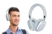 5.3Wireless Headphones Bluetooth Stereo Earphones Over Ear Headset-Silver