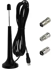 Digital Antenna Portable Indoor/Outdoor Freeview HD DVB-T TV Aerial/DAB Radio 3.5M for Tuner Stereo Amplifier Home Cinema System Car Radio