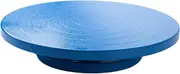 Perfeclan Pottery Sculpting Wheel Pottery Turntable Reusable Manual Lightweight Stand Rotate Turntable Cake Turntable for Crafting Clay, Blue, 25cm