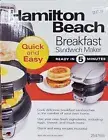 hamilton beach breakfast sandwich maker