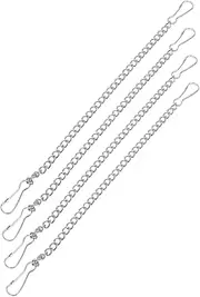 HAKIDZEL 4pcs Stained Glass Plant Hanger Chains Durable Indoor Garden Hooks Easy to Install Extenders for Hanging Plants Decks Fences and Windows Elegant Decorative Bracket for Porches and