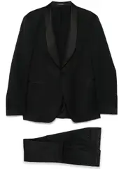 [Tagliatore] virgin-wool dinner suit 50 Black