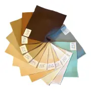 Samplecard 12 pcs ~ 8 * 8 cm Set of De Witte Engel Doll Jersey Skin Coloured