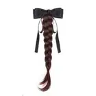 Heat Resistant Fiber High Ponytail Cloth Hair Decoration Wig Braid Women