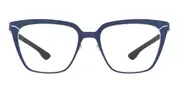 Ic! Berlin IC5013 Evelyn Blue-Shiny Graphite Men's Glasses Blue Size 53 - Private Health Rebate - Blue Light Block Available