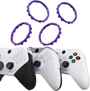 Redesigned Replacement Octagonal Gated Sticks Accent Rings for Xbox Elite Series 2 Core, for Elite Series 2, for Xbox Elite, for eXtremeRate ASR Version Shell for Xbox Series X/S Controller - Purple