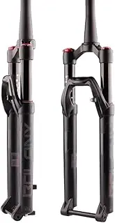 1 1/8 Tapered Tube Mountain Bike Bicycle Front Fork Mountain Bike Air Suspension Forks 27.5 Inches Travel 130mm Rebound Adjust Thru Axle 100 * 15mm Manual Lockout