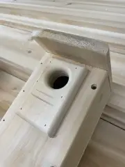 White cedar Bluebird nesting box