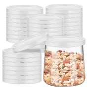 32 Pcs Yogurt Container Lids Plastic Yogurt Jar Lids Replacement for Oui Jars