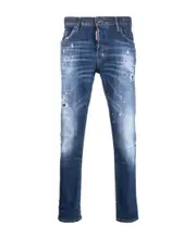 Dsquared2 Paint Splatter Effect Distressed Jeans IT52,IT50,IT44 Blue