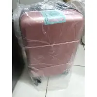 在飛比找蝦皮購物優惠-行李箱20吋 粉紅色 登機箱/全新未使用