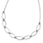 Sterling Silver Brushed W/ 2In Ext. Necklace