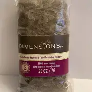 Dimensions FeltWorks 100% Wool Roving 0.25oz (1) Pebble Granite Grey Crafts