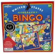 eeBoo United States Geography Bingo Educational Game, Best Toy Award - New