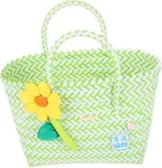 DRESSOOS Hand Woven Rattan Straw Bag Stylish Crochet Shoulder Handbag for Women Multi Functional Tote Retro Design for Summer Outings and Beach Trips