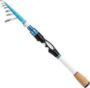 [EOW] XPEDITE MAX Portable Telescopic Casting/Spinning Fishing Rods, 24T Carbon Rod Blanks & Solid Carbon Tip, Split Cork Grips, Travel Rod, Short Collapsible Rods