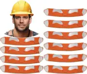 DEKELIY 10Pcs Hard Hat Sweatband Washable Reusable Sweat Bands for Hard Hats