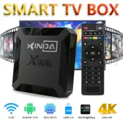 Media Player Android 10 AU PLUG HD WI-FI Media Player 1+8GB UHD Smart TV X96Q 4K