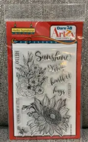 Dare 2B Artzy Clear Stamps ** HELLO SUNSHINE **