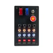 ZQSR Vertical Button Box SIM Racing Control Box Racing Simulator f/ Thrustmaster