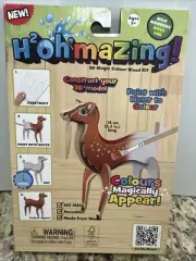 H2oh’mazing 3d Magic Color Wood Kit DEER Made From Wood Paint With Water