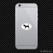 Beagle Euro Oval Cell Phone Sticker Mobile Die Cut