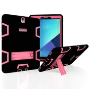 MCC Stylish Shockproof Samsung Galaxy Tab S3 9.7 Case Cover Kids T820 T825 [Black+Magenta]