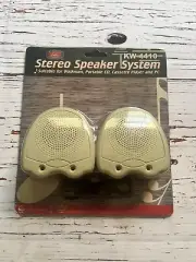 Top Electronics Stereo Speaker System KW-4410 Walkman CD Cassette New NOS