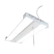 25" 20000 Lumen Pull Chain Damp Rated Linkable White LED Garage Work Shop Light