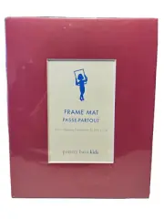 Pottery Barn Picture Mat Red w/White Core Bevel Cut Gallery Frames Set Of 2