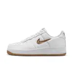 NIKE AIR FORCE 1 LOW RETRO 男休閒運動鞋-白/咖啡色-FN5924103