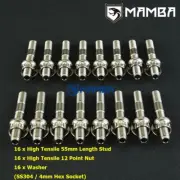 CNC Turbo To Exhaust Manifold & Downpipe Studs Kit Mini Cooper R55 R56 R57 R58
