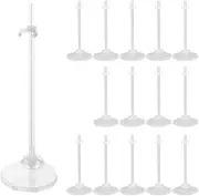15 Pcs Doll Stands Accessories, Dolls Display Holder Suitable for 11''-13'' Dolls, Transparent Stent Doll Stand, Posing Support for Action Figures