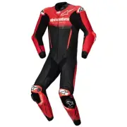 Alpinestars GP-R7 One Piece Leather Suit (44, Black/Mid Red)